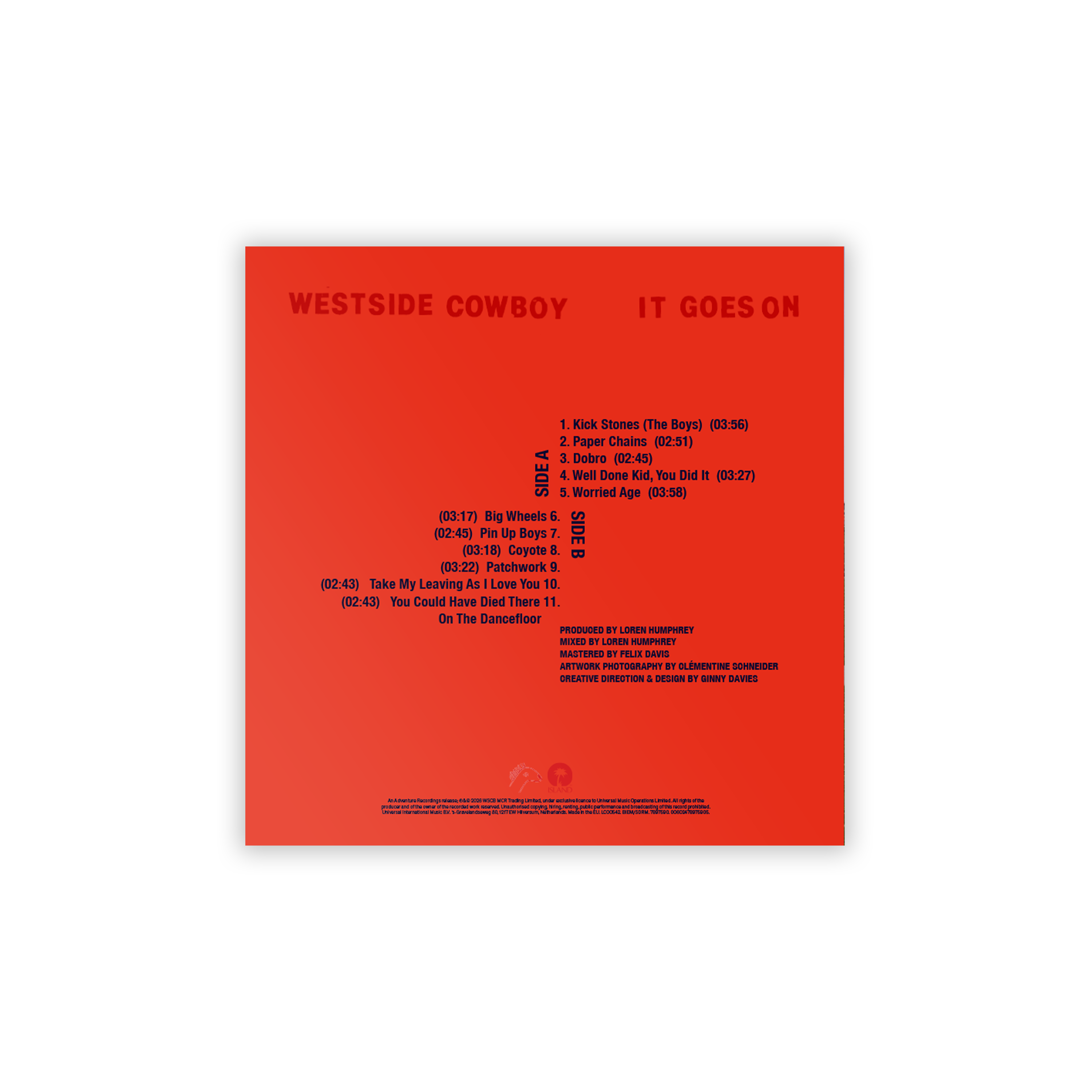 It Goes On - Store Exclusive Vinyl - Westside Cowboy UK