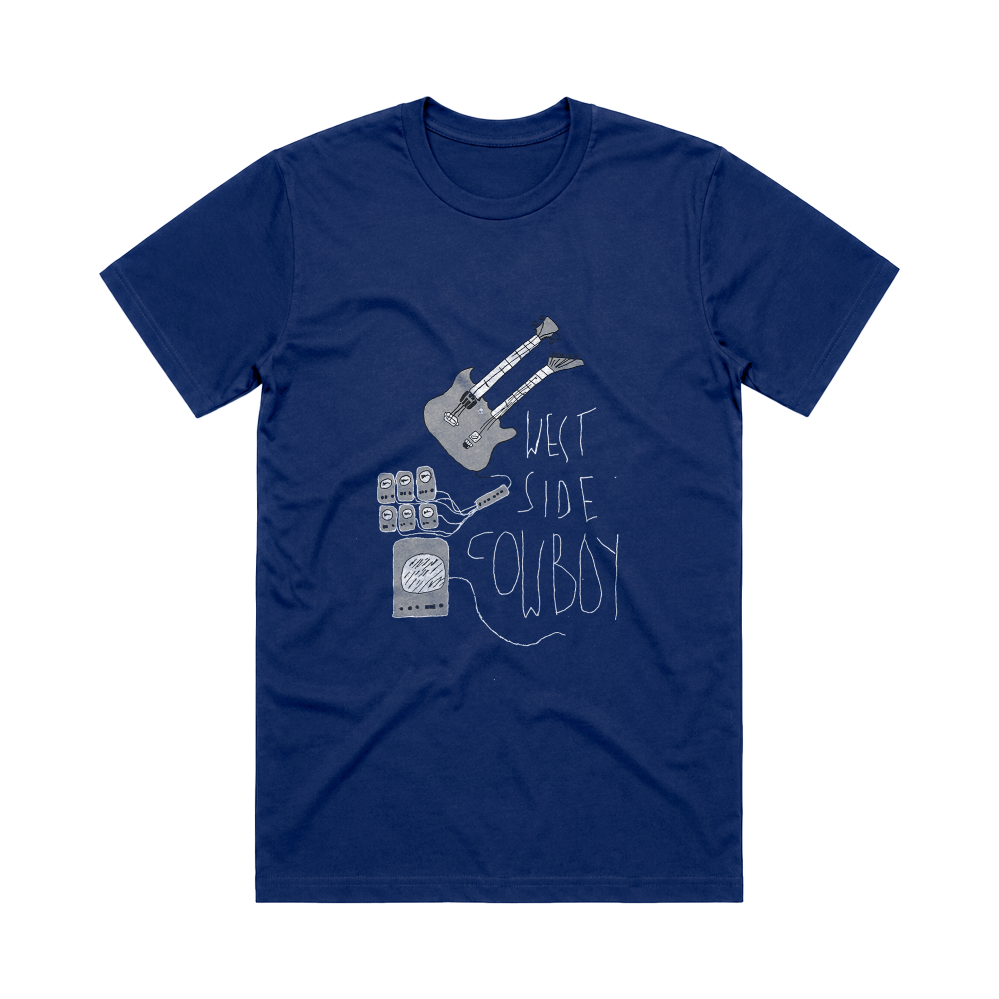 CD Zine, Blue Guitar T-Shirt & Signed Art Card